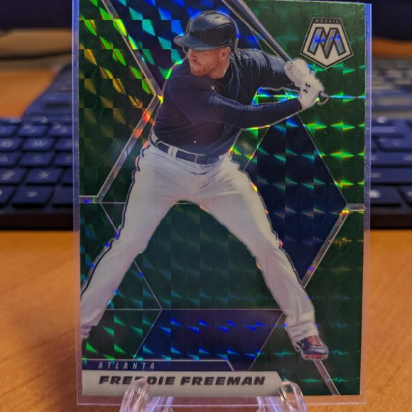 2021 Panini Mosaic - Freddie Freeman - Green Prizm - Picture 1 of 2